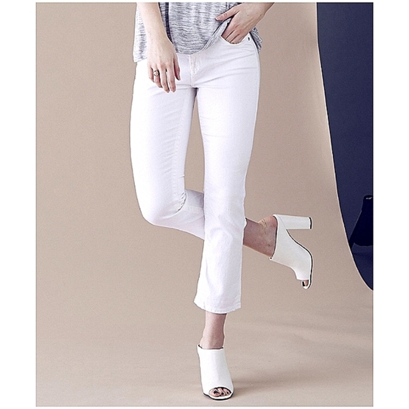 New Big Star Denim | White Kate Crop Jeans Size 25 & 30 - Picture 1 of 11